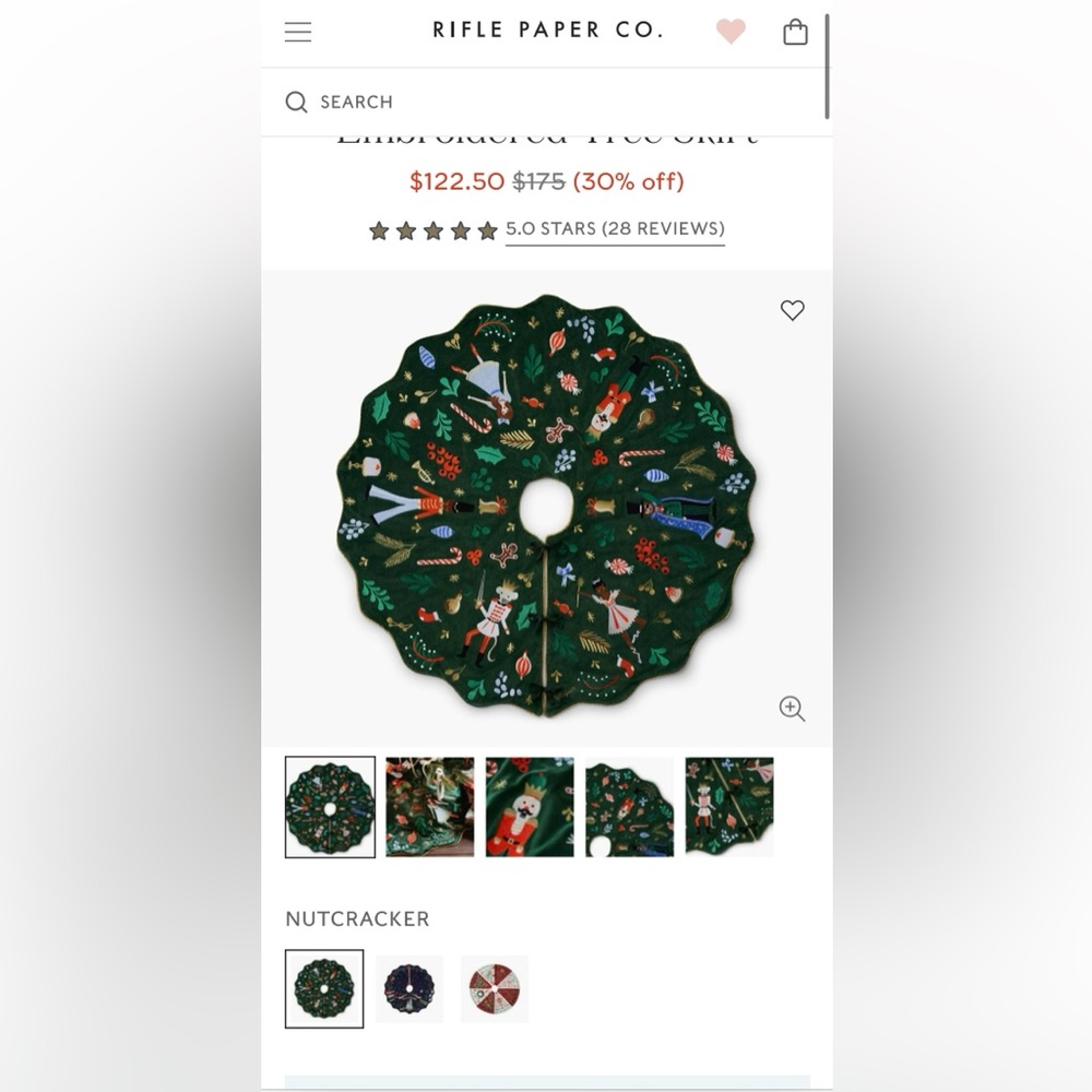 Nutcracker velvet green Christmas skirt